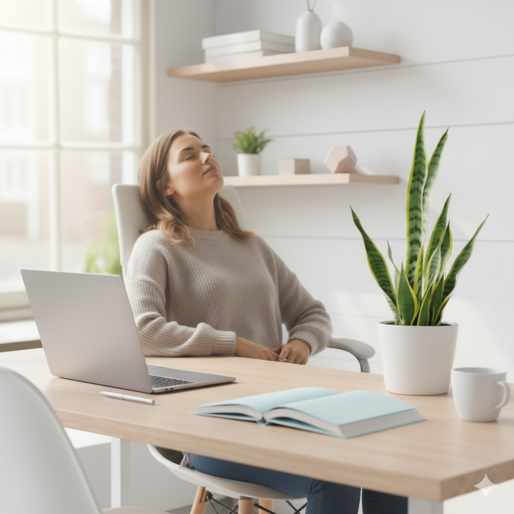 Kurze Atemübung im Büro – Mini-Pause für mehr Ruhe