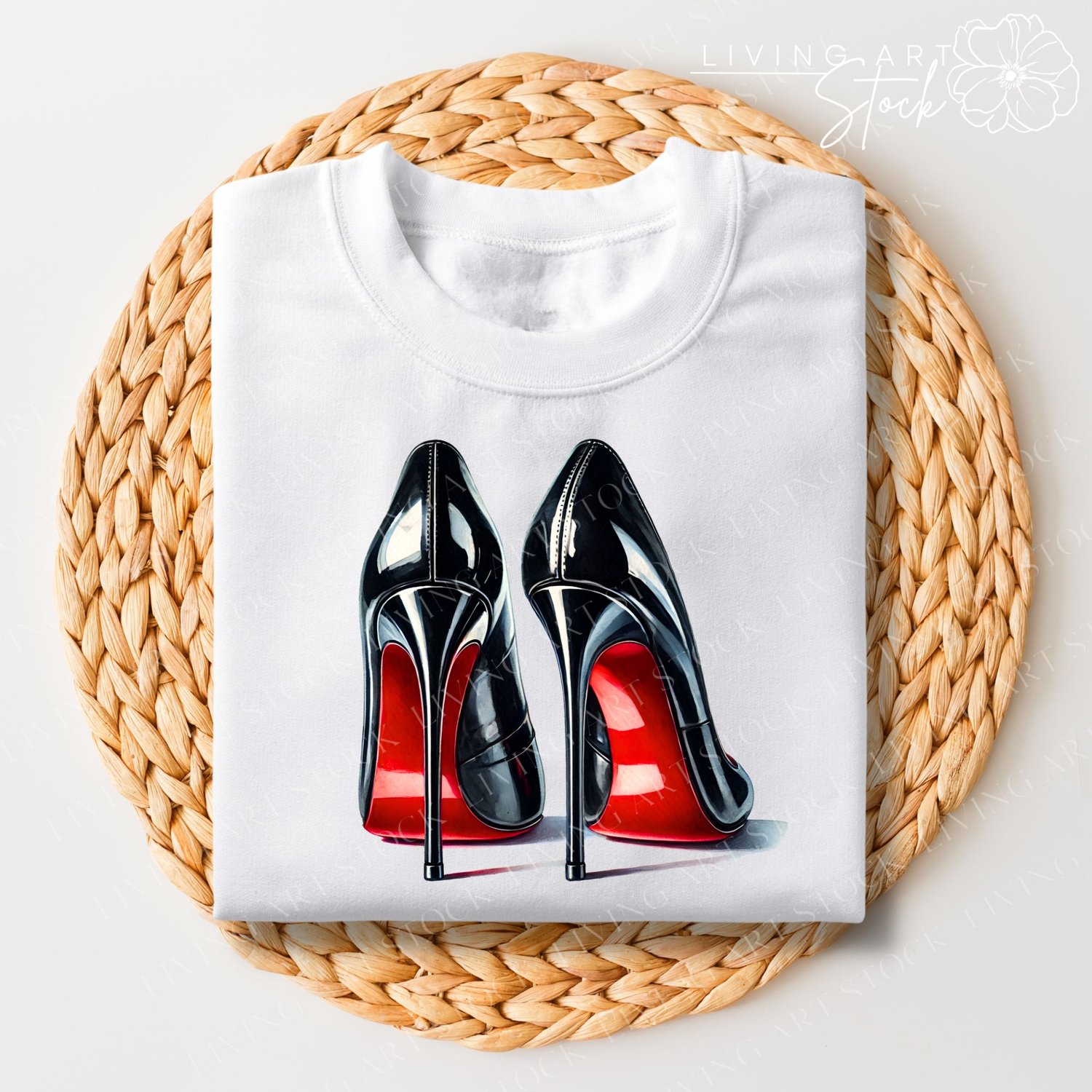 Transparent PNG high heels tshirt design