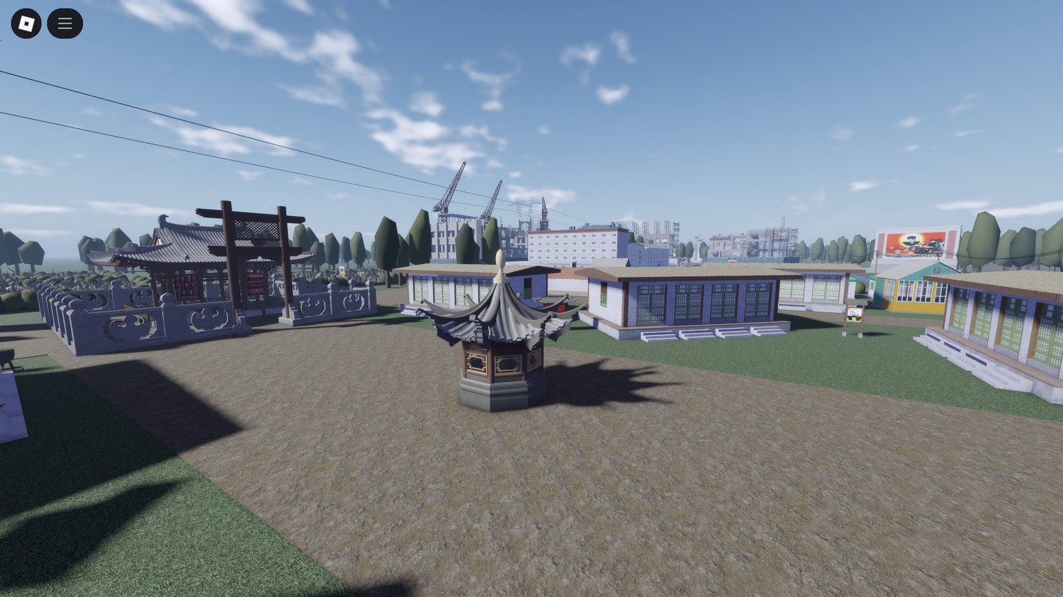Enterable buildings in Roblox roleplay city