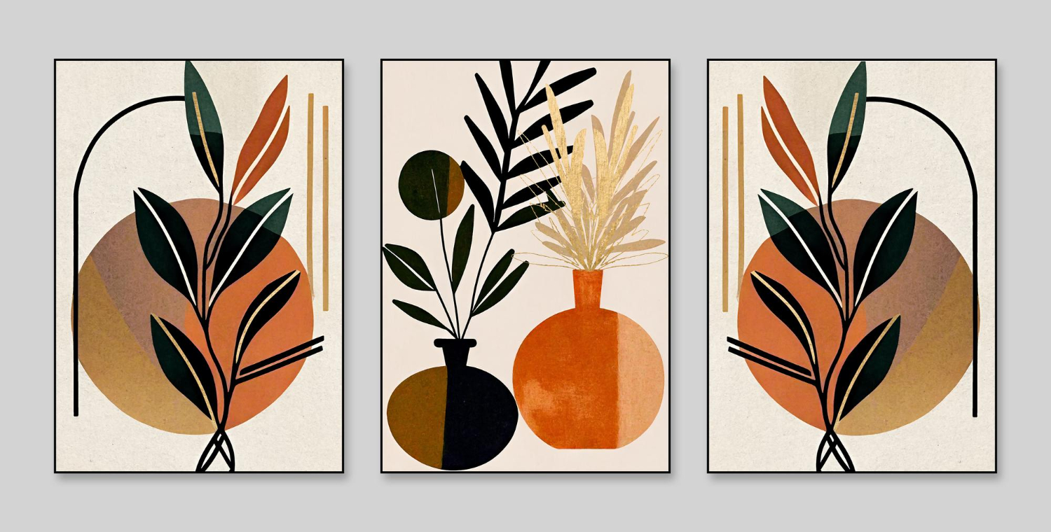 A collection identical art