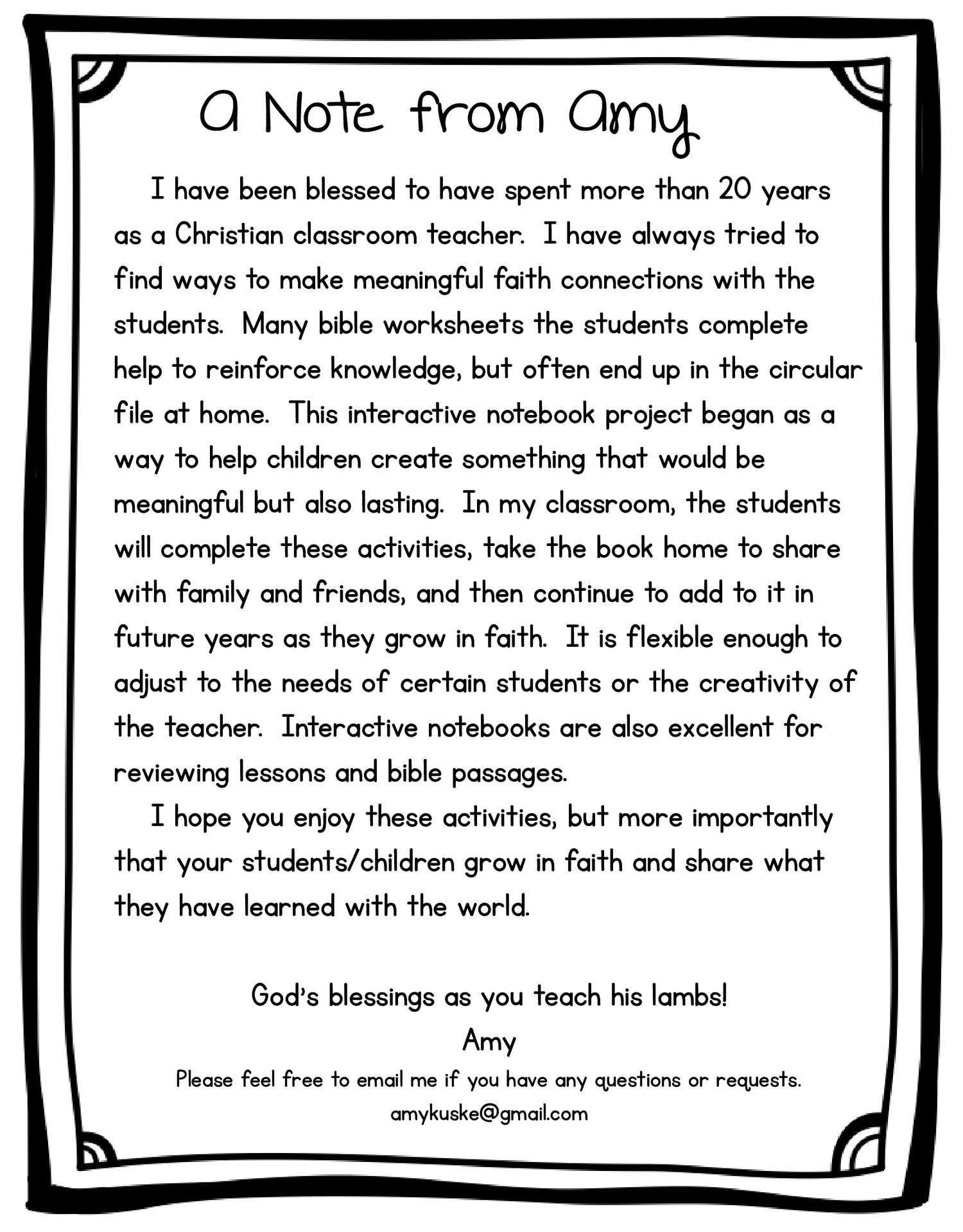 Bible Interactive Notebook: Old Testament-Creation to Moses