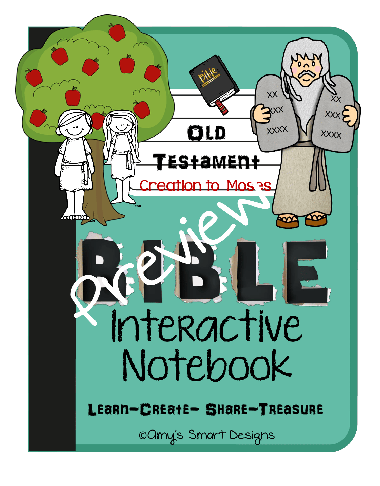 Bible Interactive Notebook: Old Testament-Creation to Moses