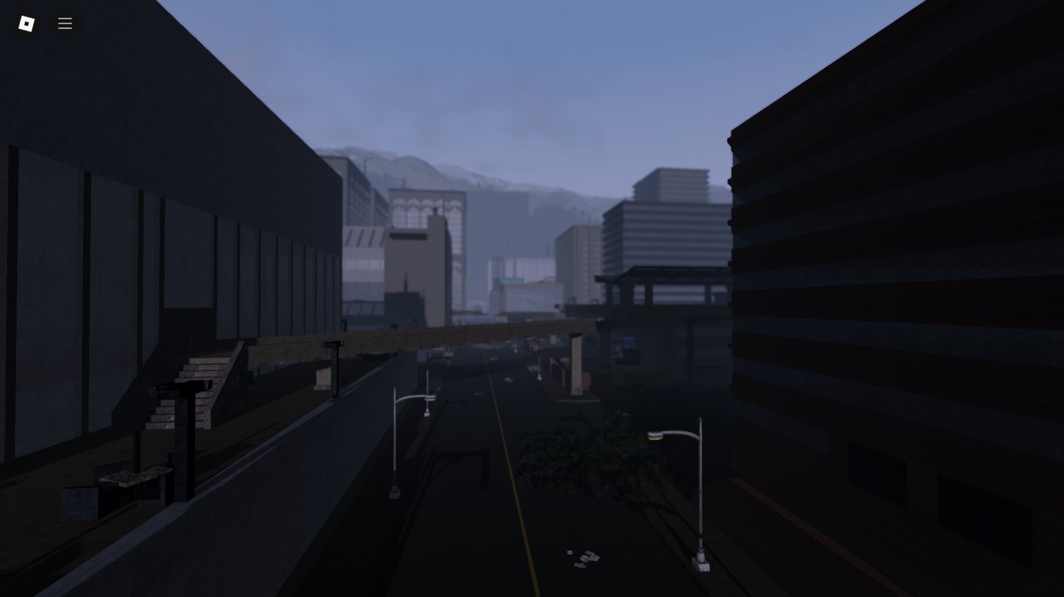 Creepy atmosphere in Roblox forest