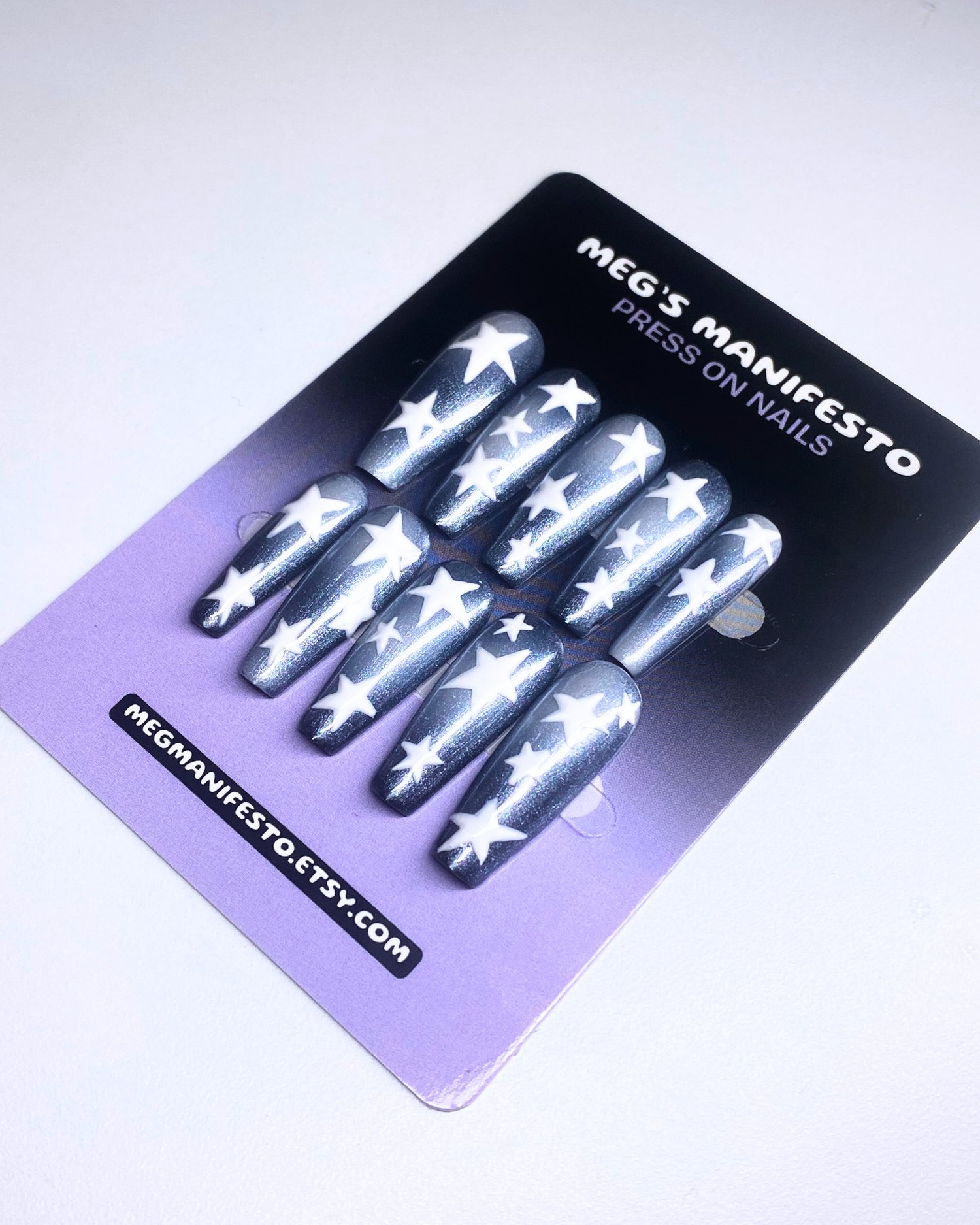 Nova | Small - 2, 6, 5, 6, 9 | Ready To Ship Press On Nails - Payhip