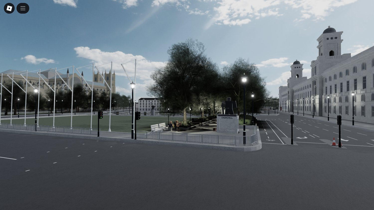 British city layout Roblox realistic map