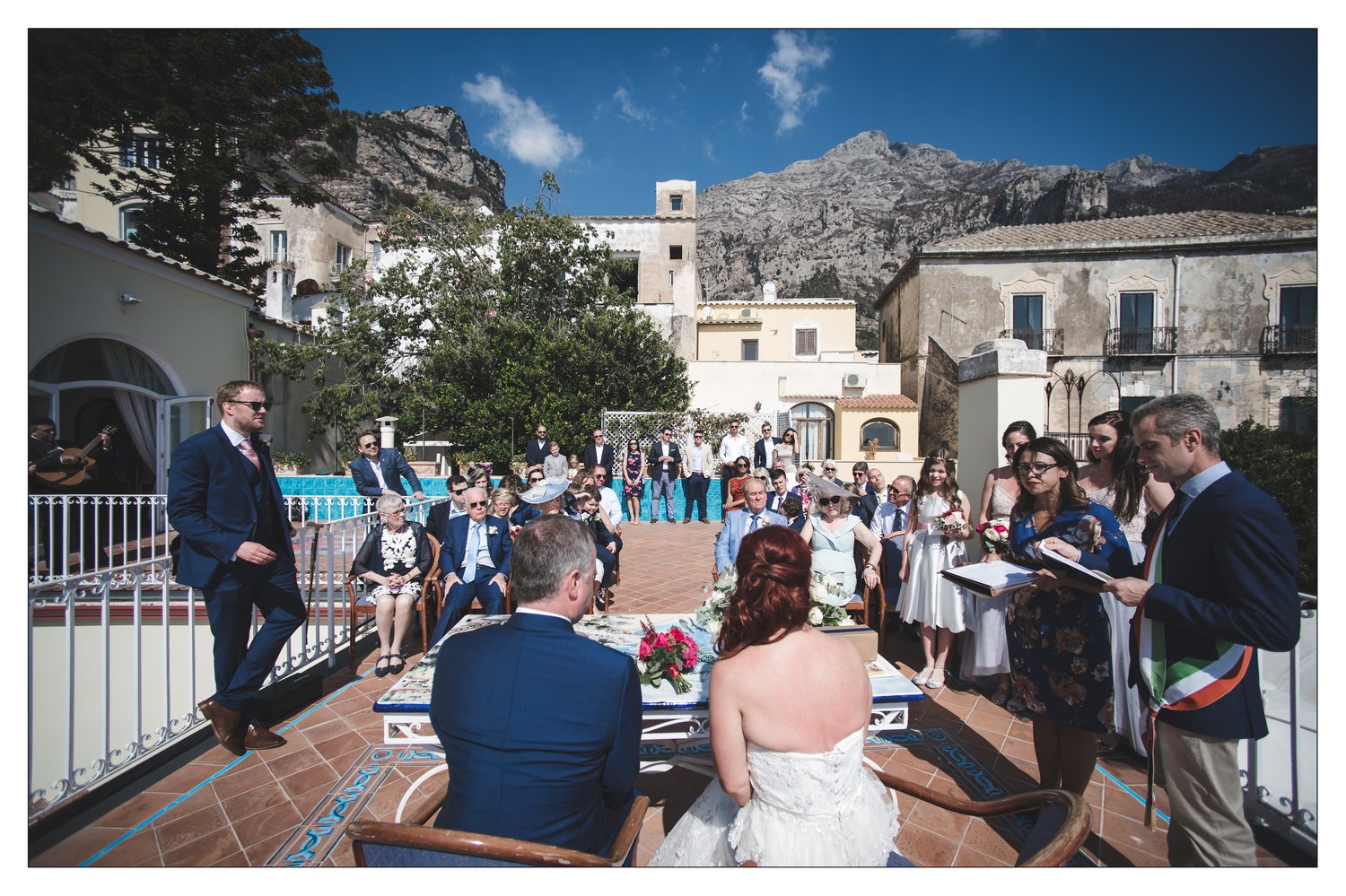 Civil Wedding Positano Town Hall Terrace