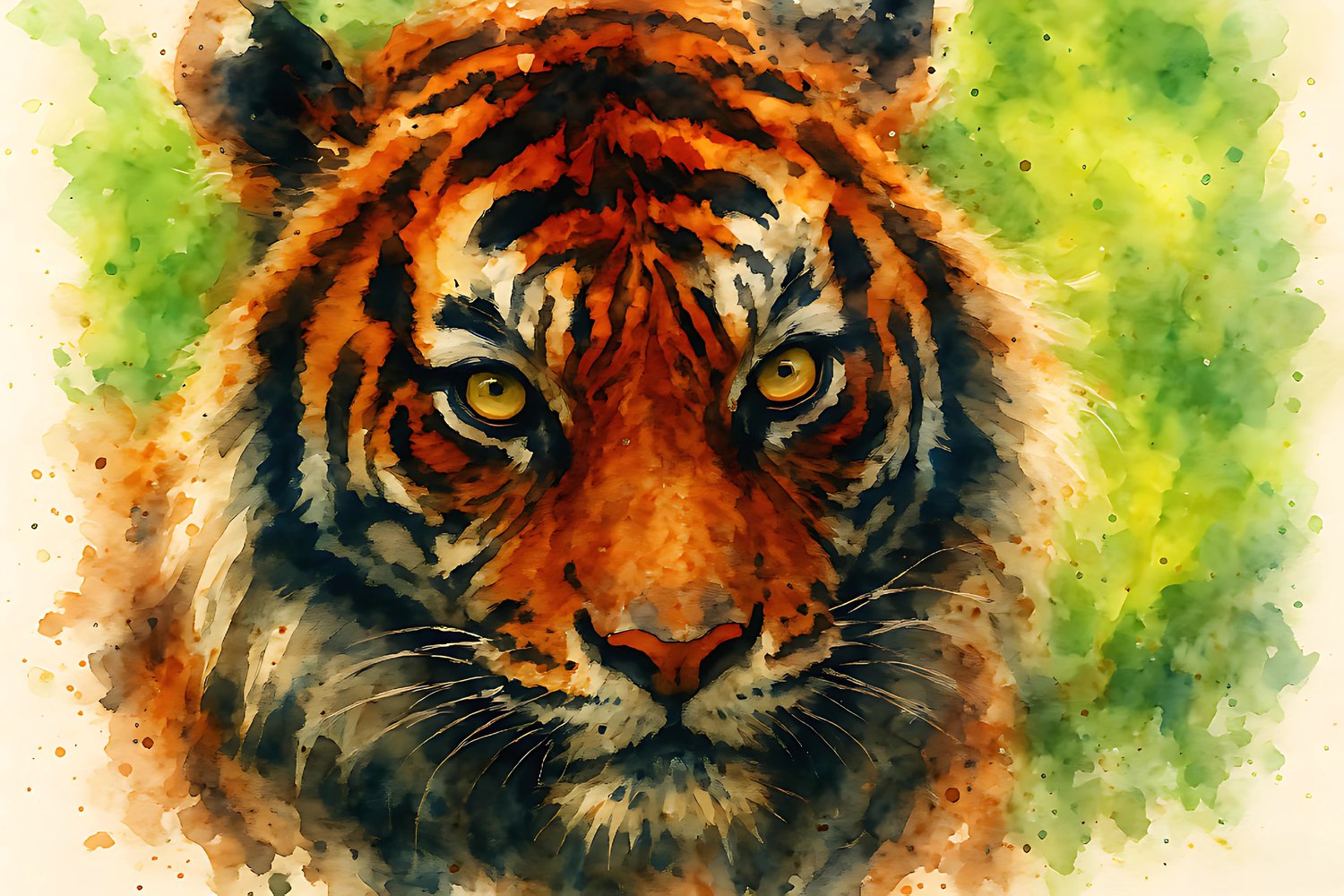 animal spirit guide, big cat painting, bold wildlife art, dramatic animal portrait, exotic animal art, fierce tiger, google images art, high resolution tiger, jungle predator, M.A.L.K art, majestic tiger art, nature art print, photodeck wildlife, powerful
