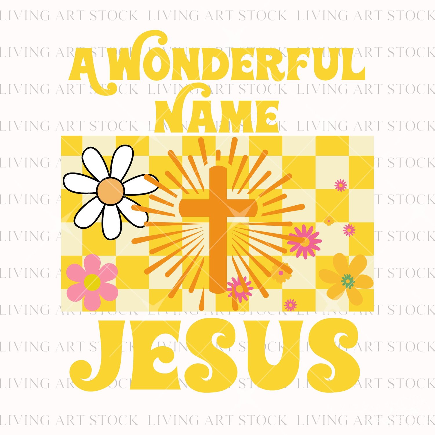 Yellow Christian png design with transparent background