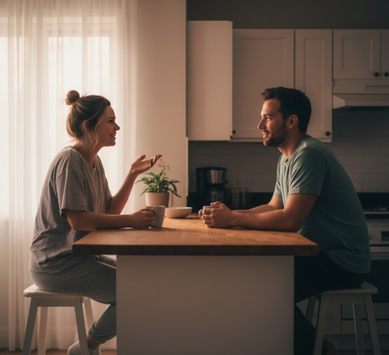 deep conversation, conversation starters for couples, how was your day, connect with your spouse, communication in marriage, boring conversation, emotional intimacy, better questions to ask.