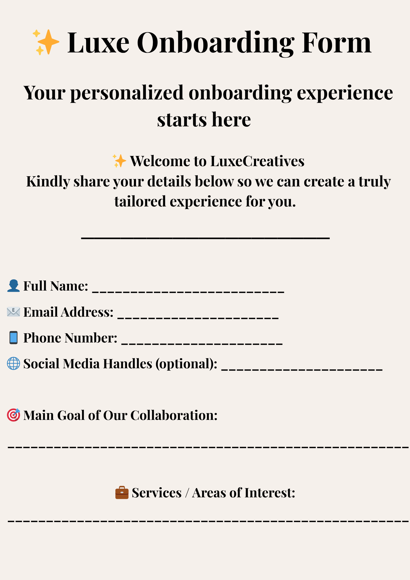 Premium Client Experience Kit – Build a High-End Brand Presence Instantly