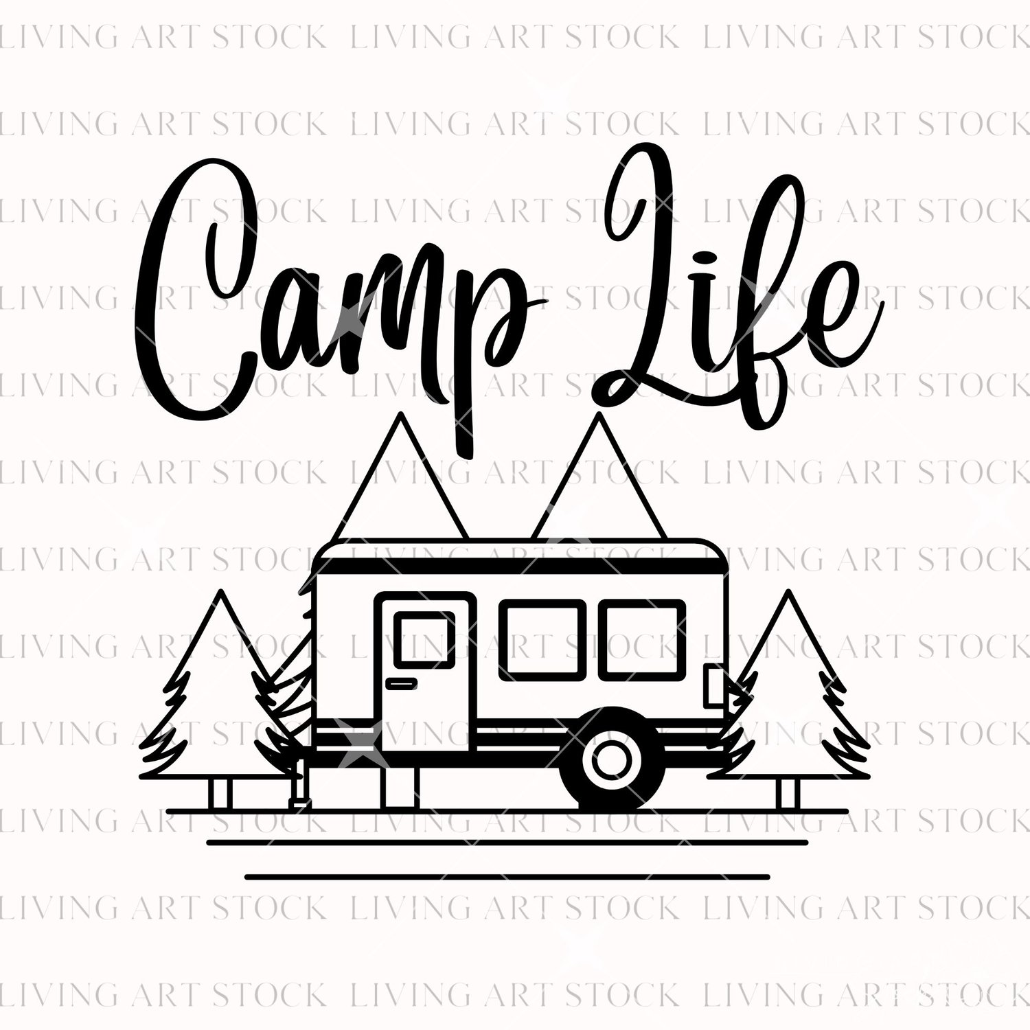 Camp Life transparent png design