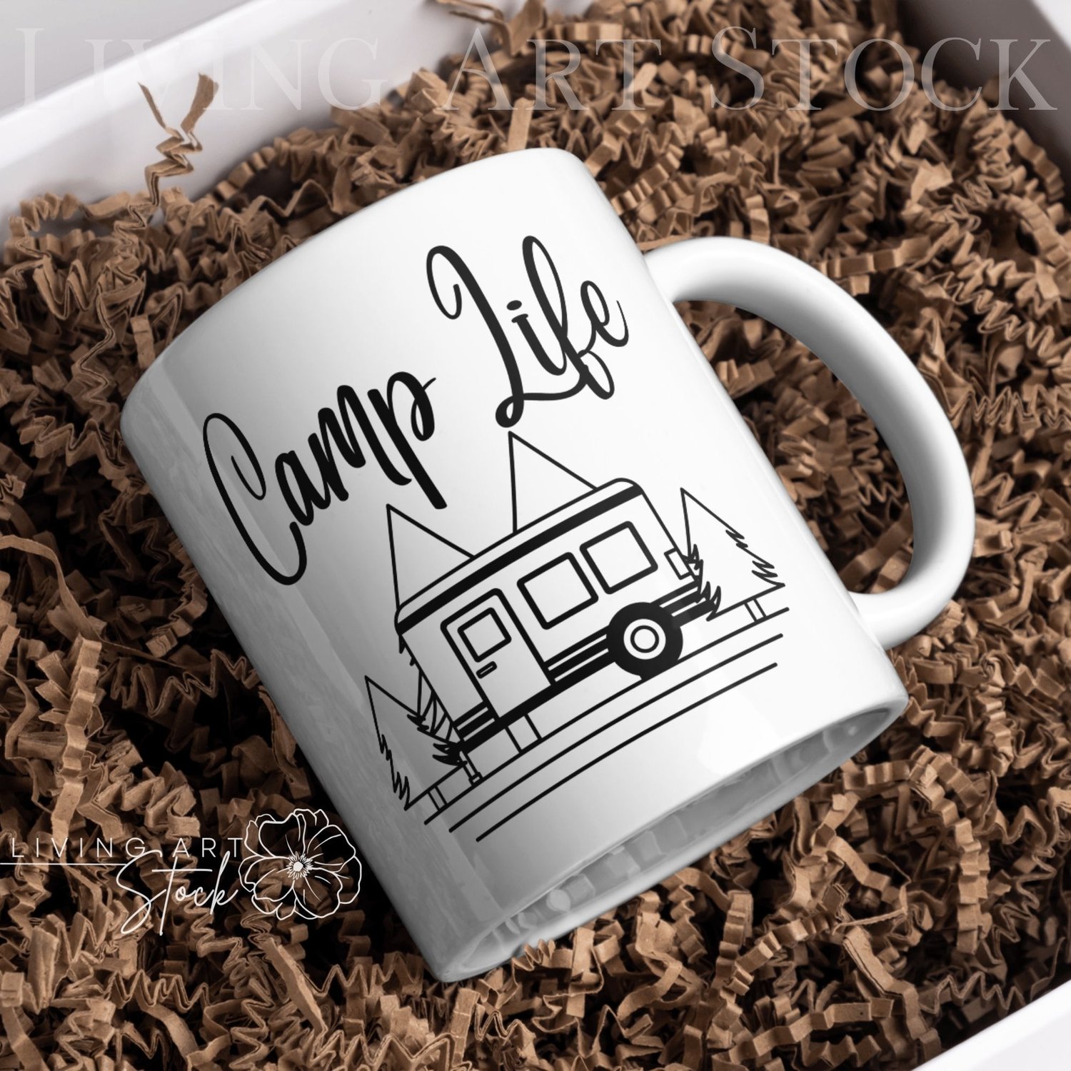 Camp life mug design