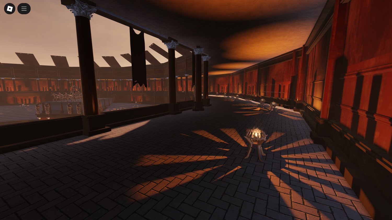 Realistic ancient arena architecture Roblox