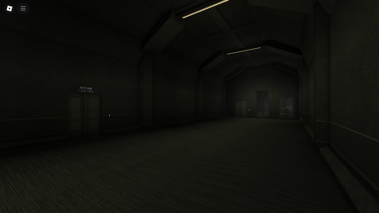 Interior hallway of Roblox Site 11 SCP base