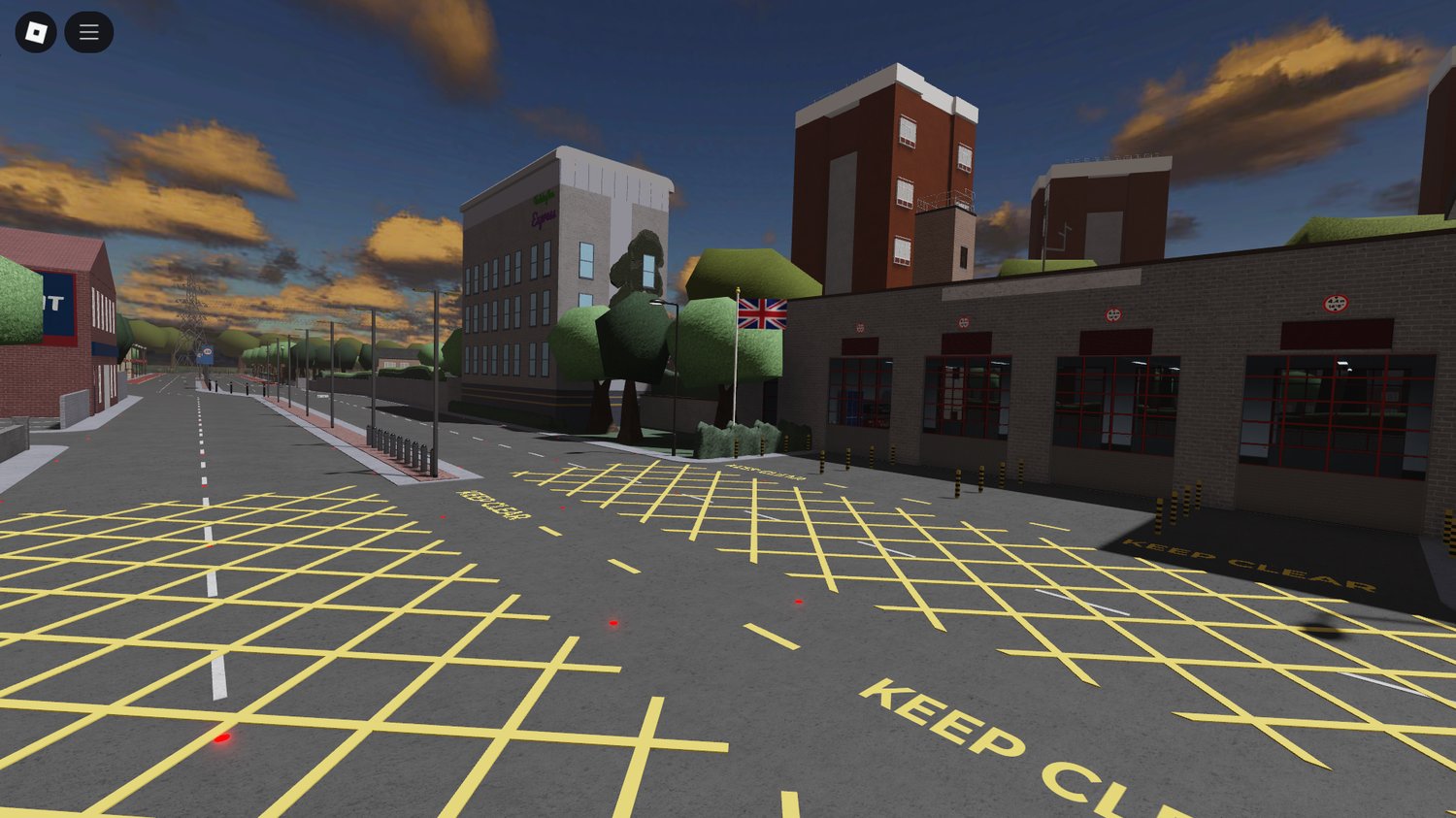 Roblox Highbury Town England map exterior view