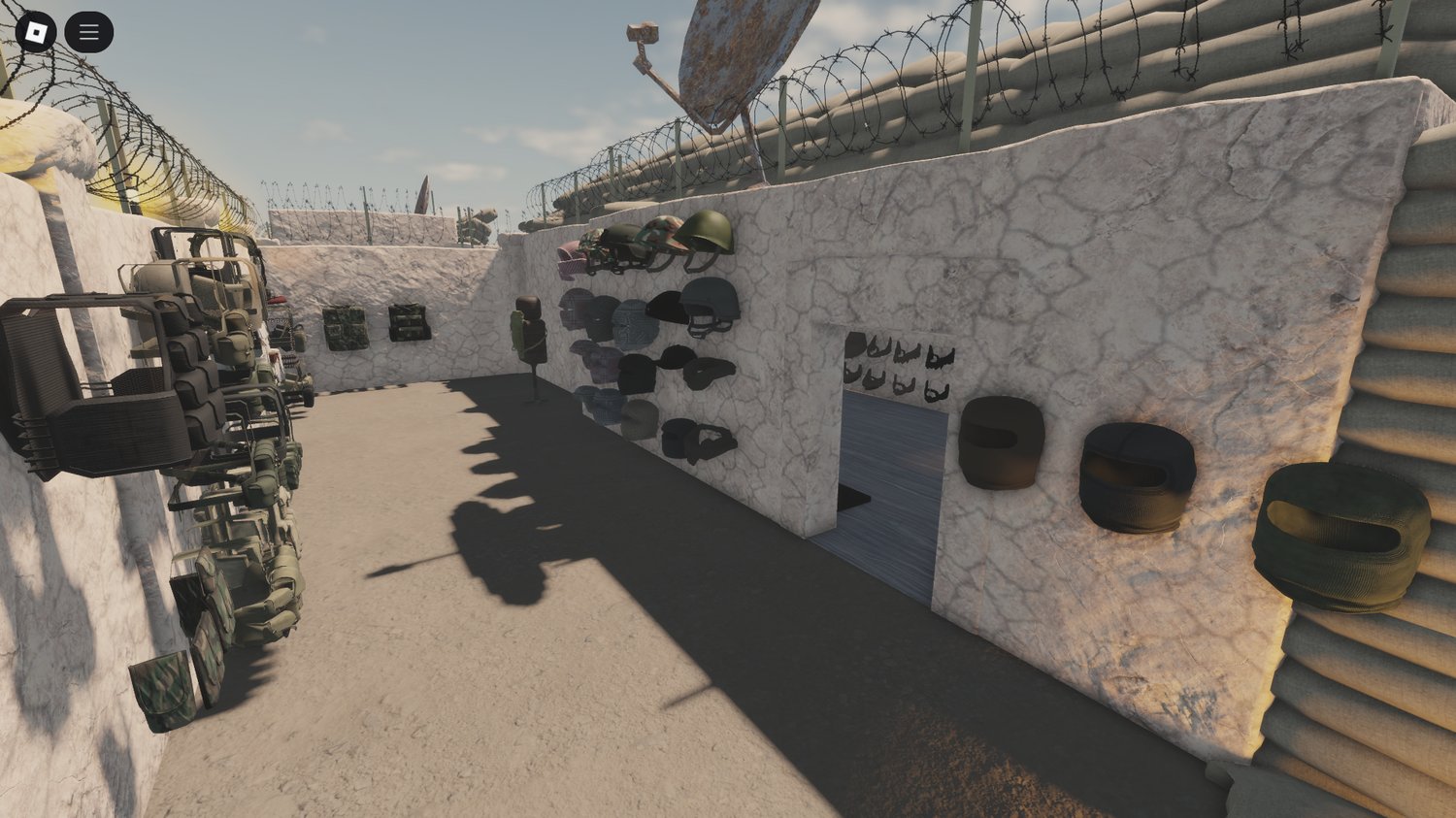 Group roleplay inside Roblox Idlib city environment