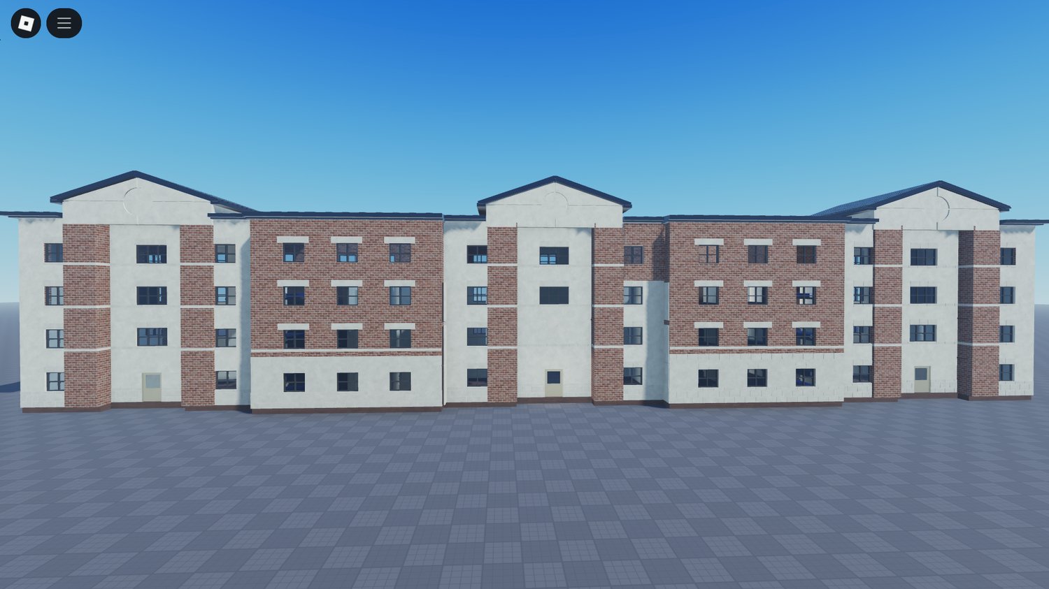 Roblox [FREE] enterable apartments and dorms building exterior