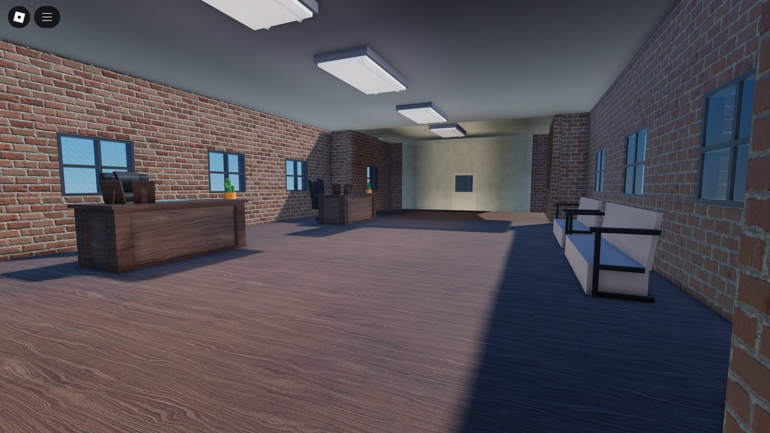 Detailed furniture and decoration in Roblox dorms map