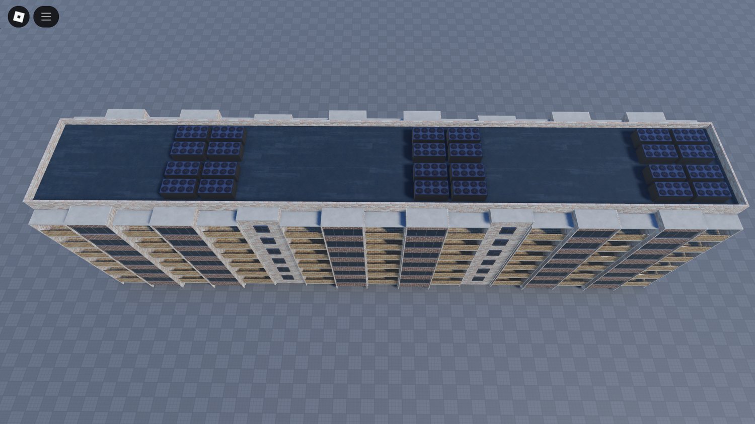 Multi-floor residential building in Roblox city map