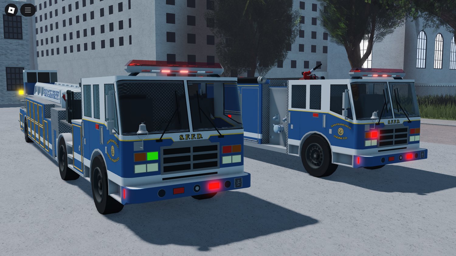 Roblox driveable fire truck with crane
