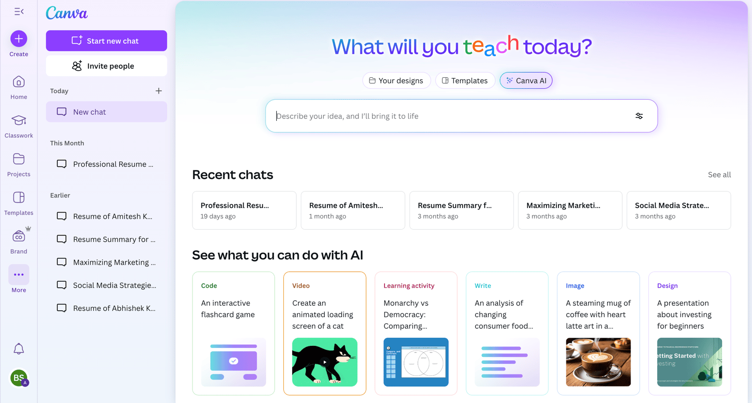 Canva Pro Free 1 year Subscription