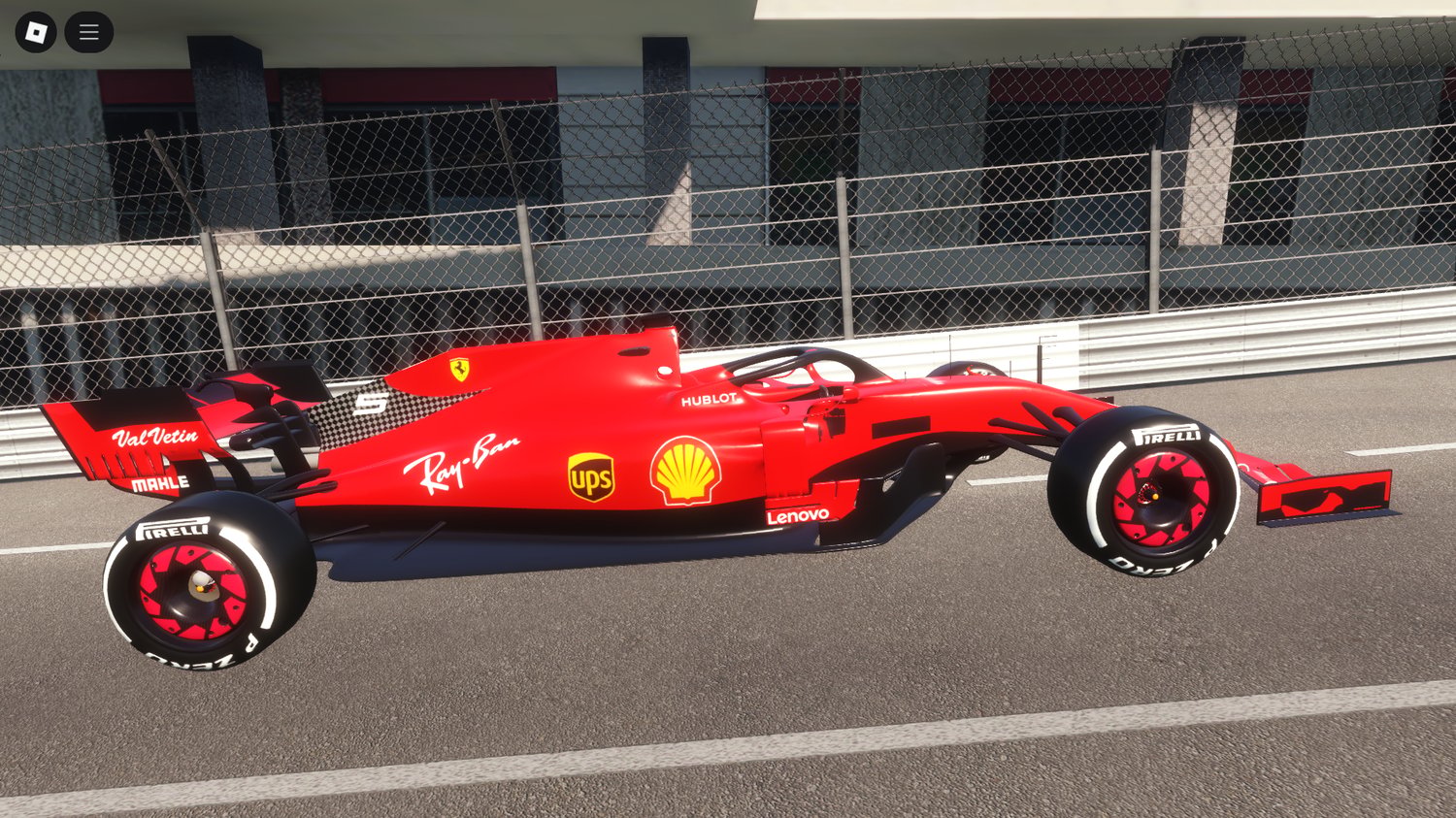 Driveable Ferrari Formula One vehicle in Roblox