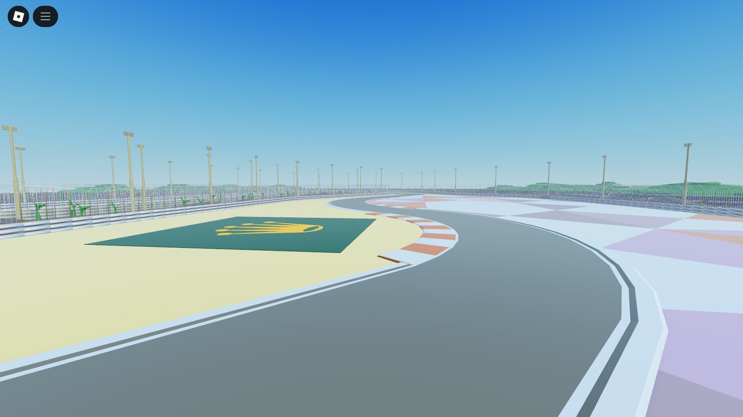 Detailed Bahrain Grand Prix circuit model for Roblox
