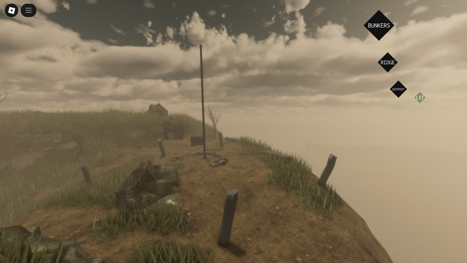 Historical war roleplay environment in Roblox