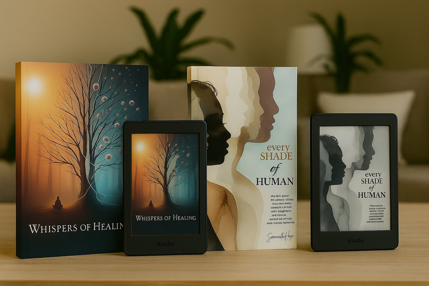 Whispers of healing and every shade of human contemporary poetic essay haibun poetry book series collection