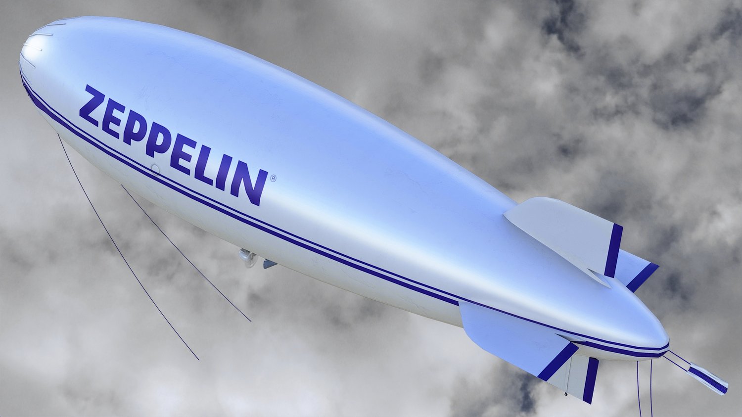 www.3dgtx.com - Animated Airship Blimp 1 - Zeppelin - Lowpoly PBR - Image 3