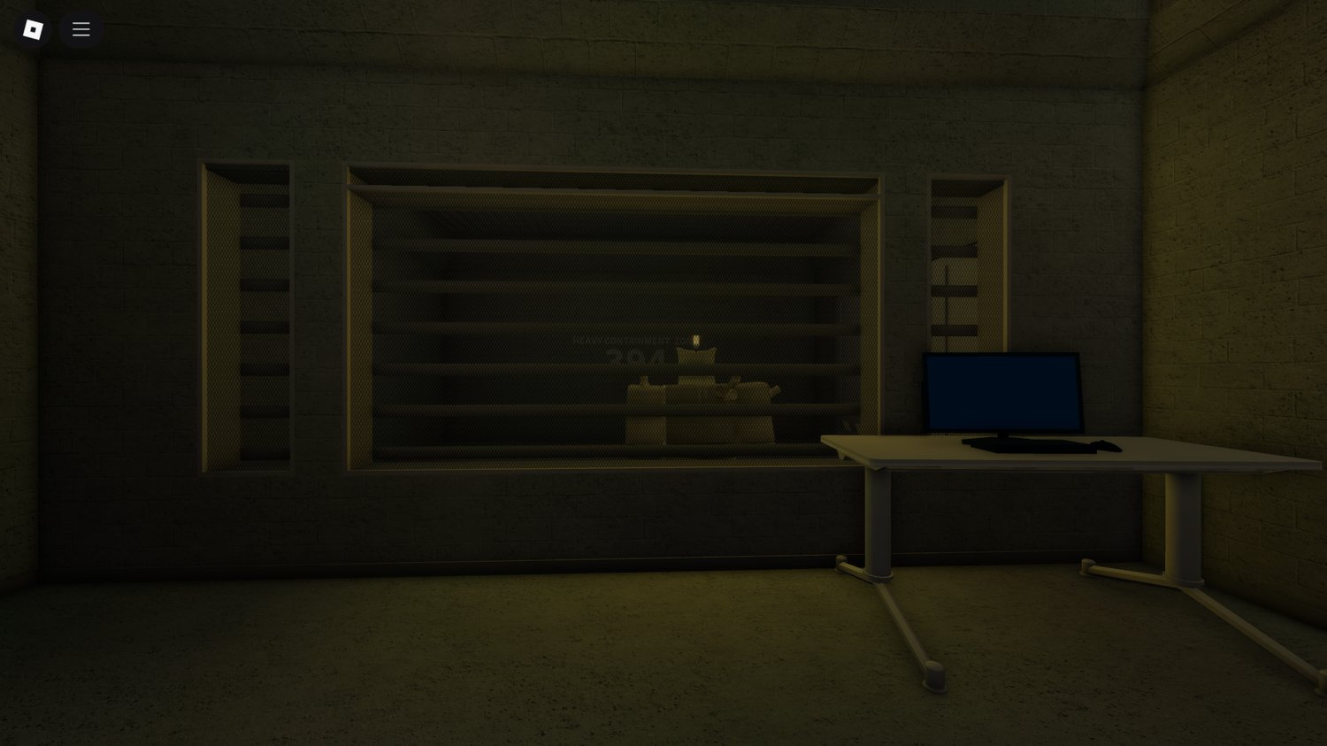Roblox menu UI and team system in SCP facility