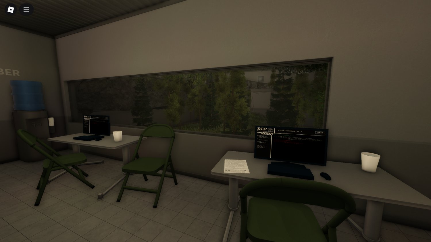 Detailed interior of Area 42 Roblox base
