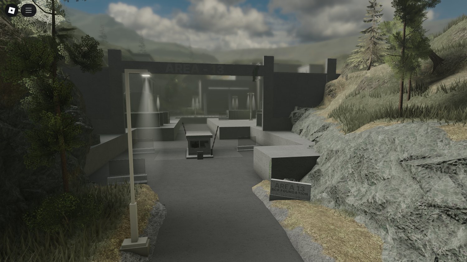 Roblox Area 13 SCP facility map