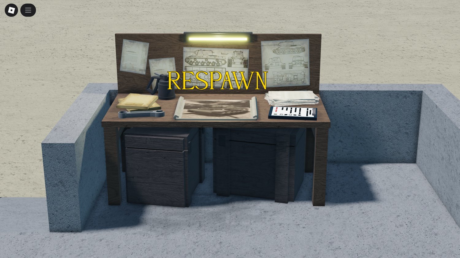 Functional Turan 1 tank on Roblox battlefield