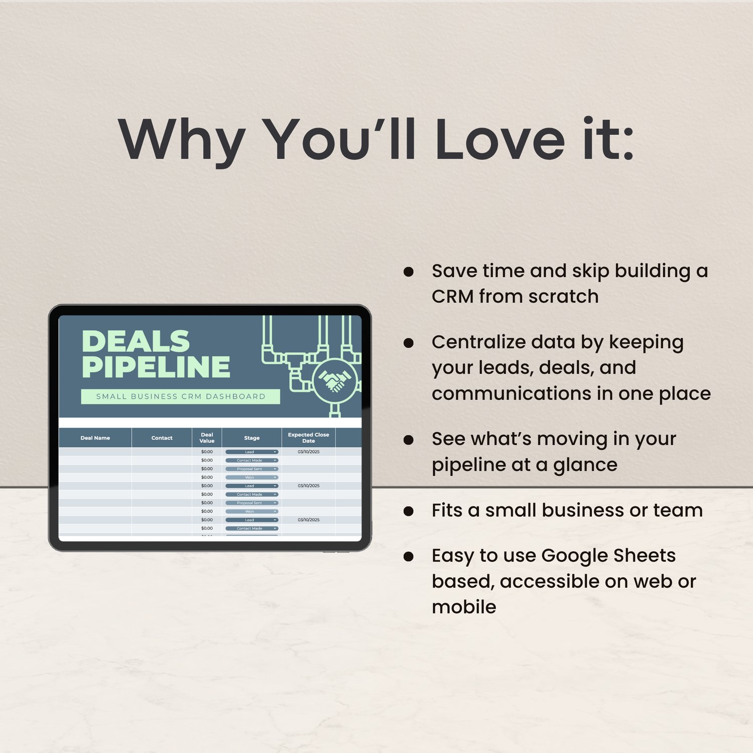 CRM dashboard for freelancers