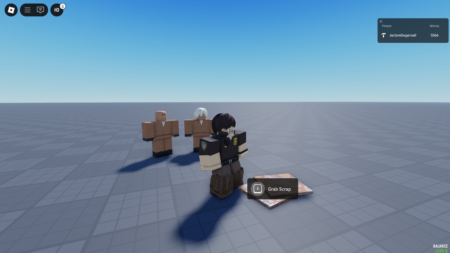 Functional Roblox job earning system