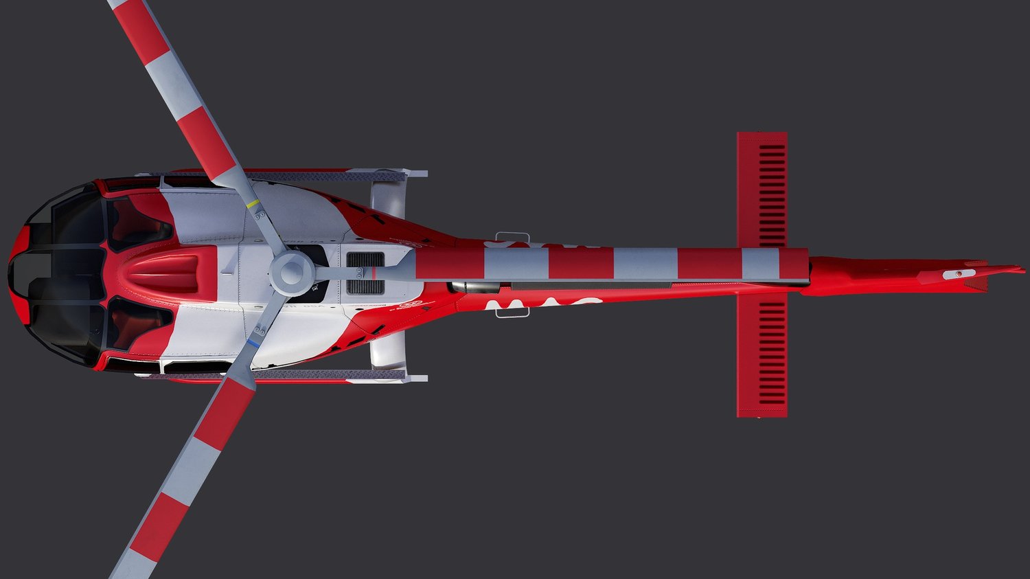 www.3dgtx.com - Animated Airbus H130 Helicopter 1 - MAC Rescue - Lowpoly PBR LOD - Image 5