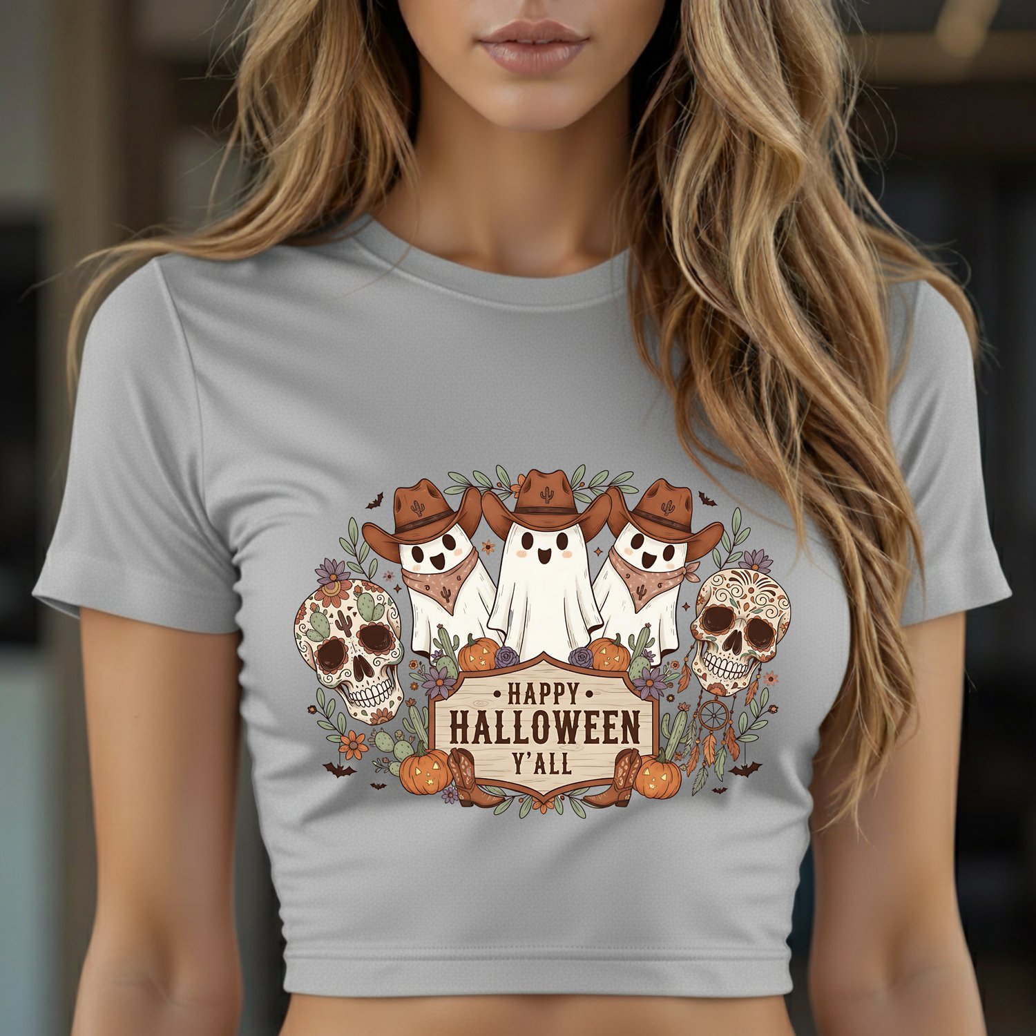 Cowboy Ghosts, Halloween Country, Western Sublimation, Cowboy PNG, Halloween SVG, Happy Halloween Y'all, Mexican Skull, Sugar Skull Clipart, Boots Design, Western Ghost, Commercial Use PNG, 300dpi File, Halloween Crafts, Country Crafting, Halloween T-Shir