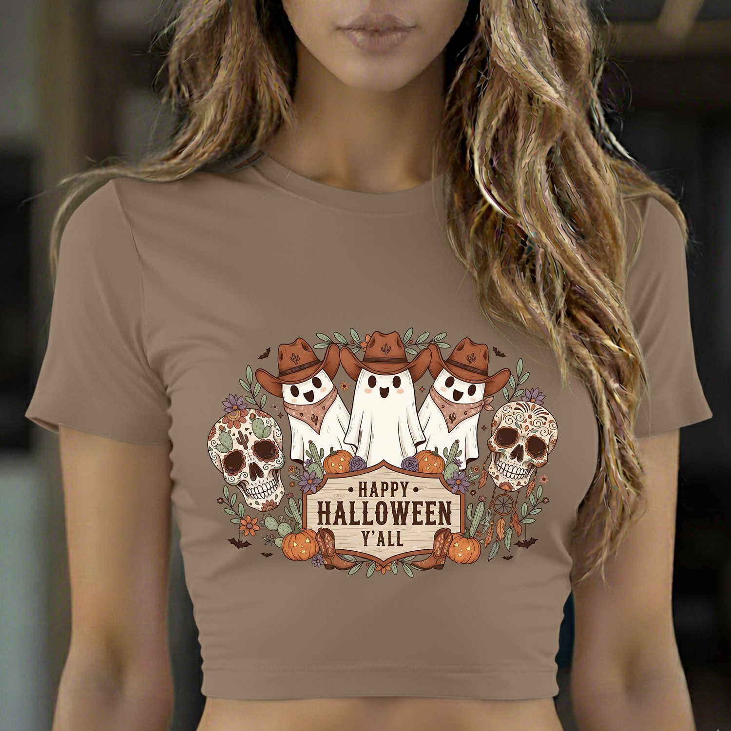 Cowboy Ghosts, Halloween Country, Western Sublimation, Cowboy PNG, Halloween SVG, Happy Halloween Y'all, Mexican Skull, Sugar Skull Clipart, Boots Design, Western Ghost, Commercial Use PNG, 300dpi File, Halloween Crafts, Country Crafting, Halloween T-Shir