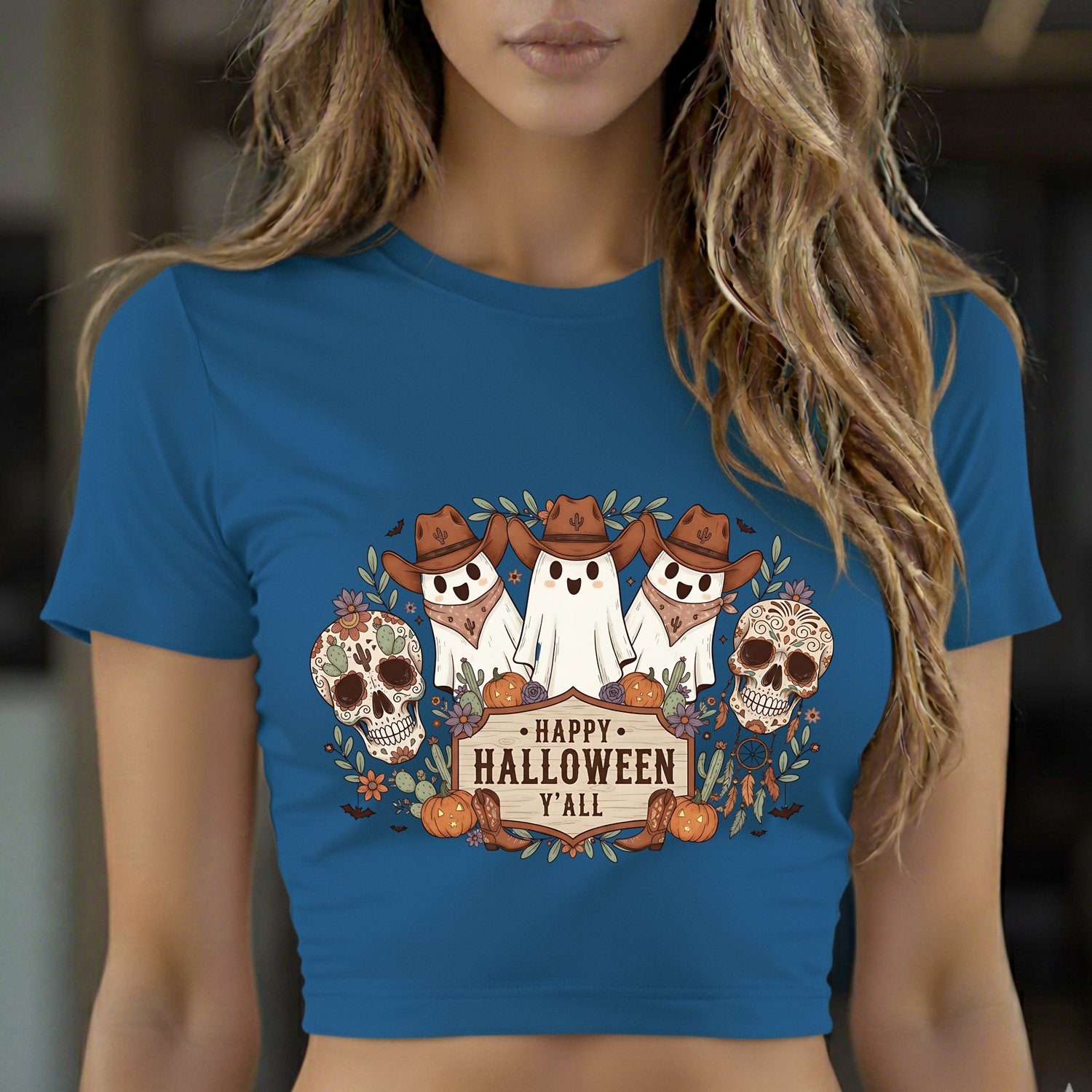 Cowboy Ghosts, Halloween Country, Western Sublimation, Cowboy PNG, Halloween SVG, Happy Halloween Y'all, Mexican Skull, Sugar Skull Clipart, Boots Design, Western Ghost, Commercial Use PNG, 300dpi File, Halloween Crafts, Country Crafting, Halloween T-Shir