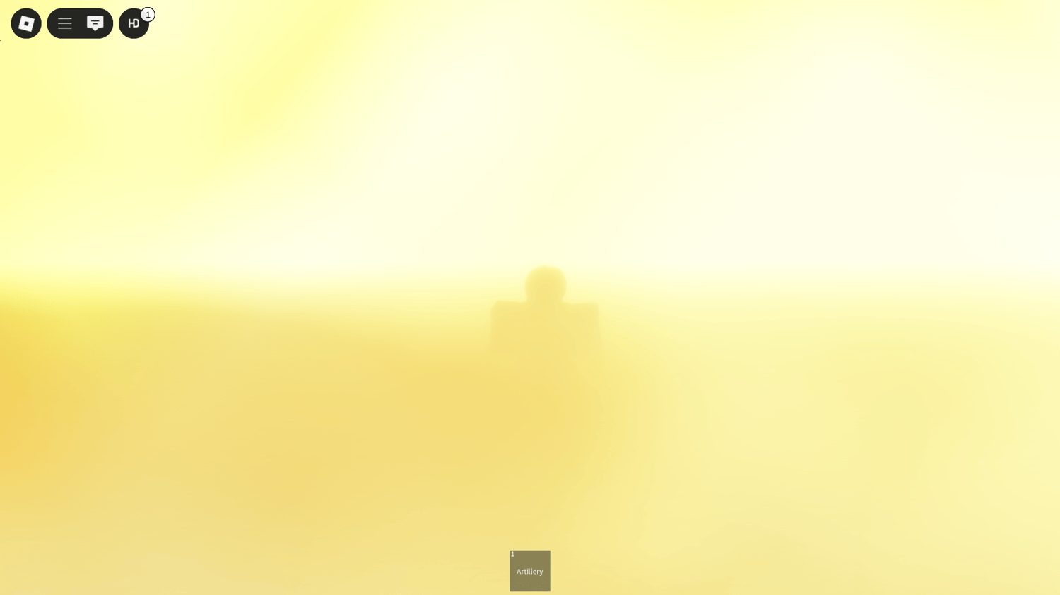 Artillery barrage impact on Roblox battlefield