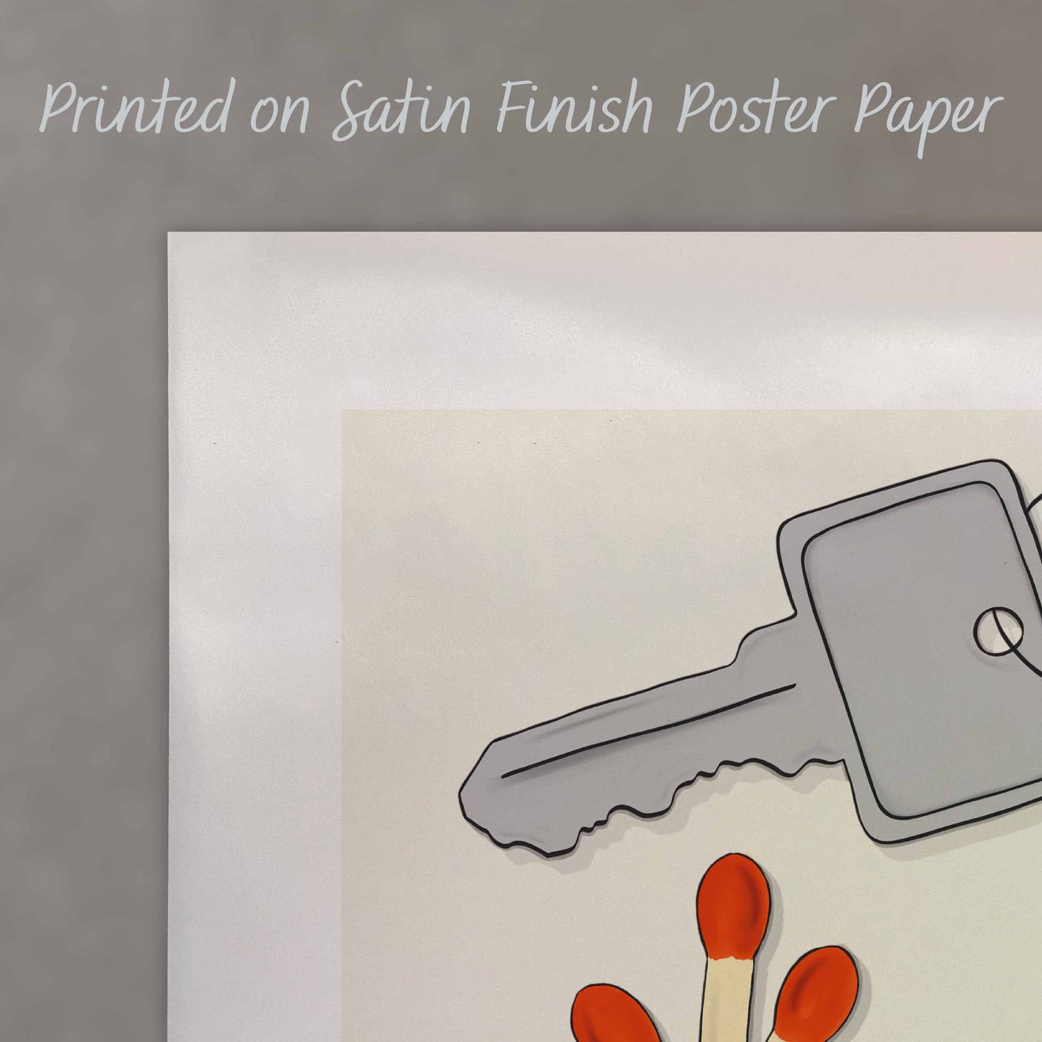 A close-up of this premium poster with a satin finish