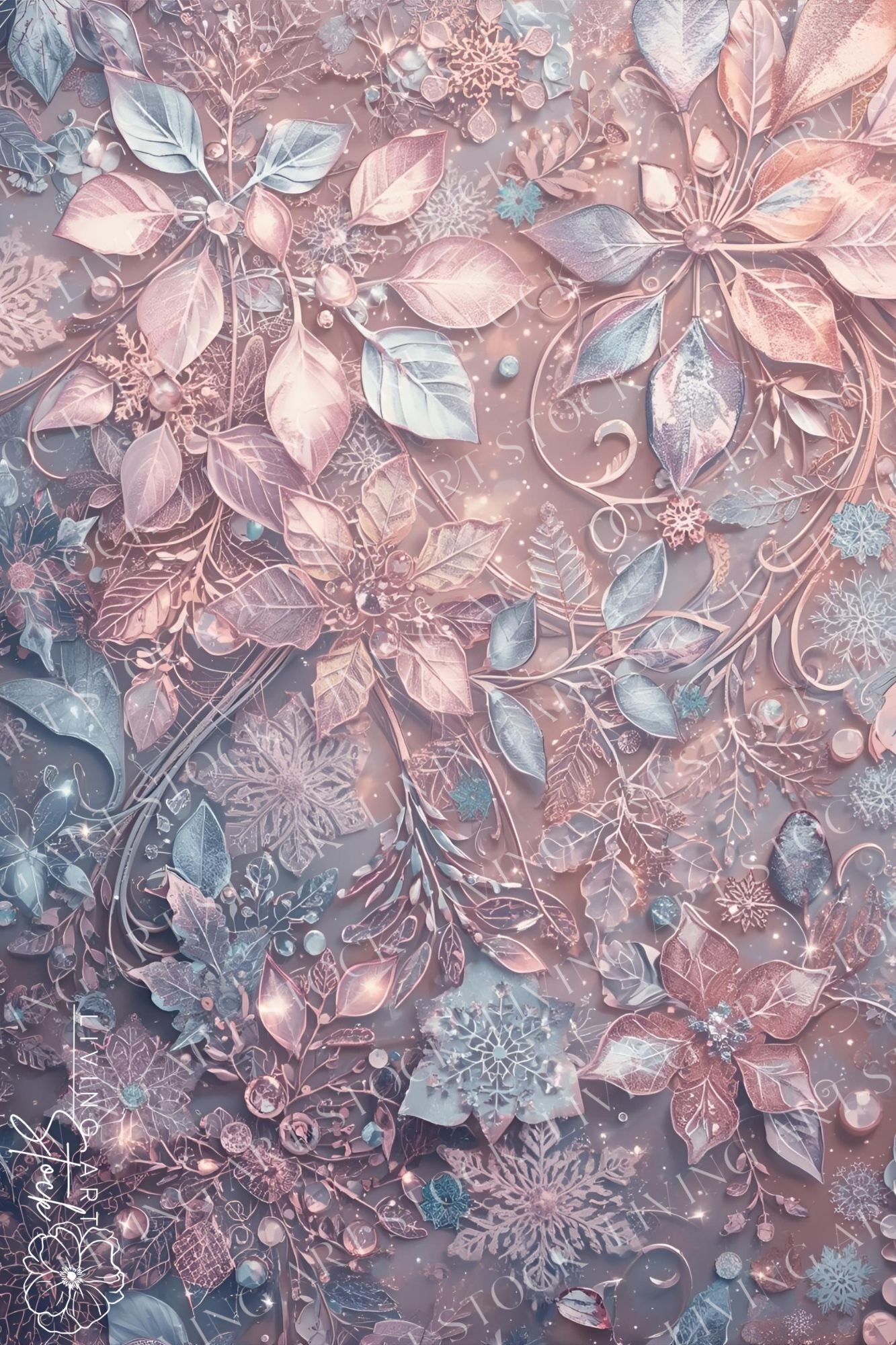 Crystal Floral Backgrounds
