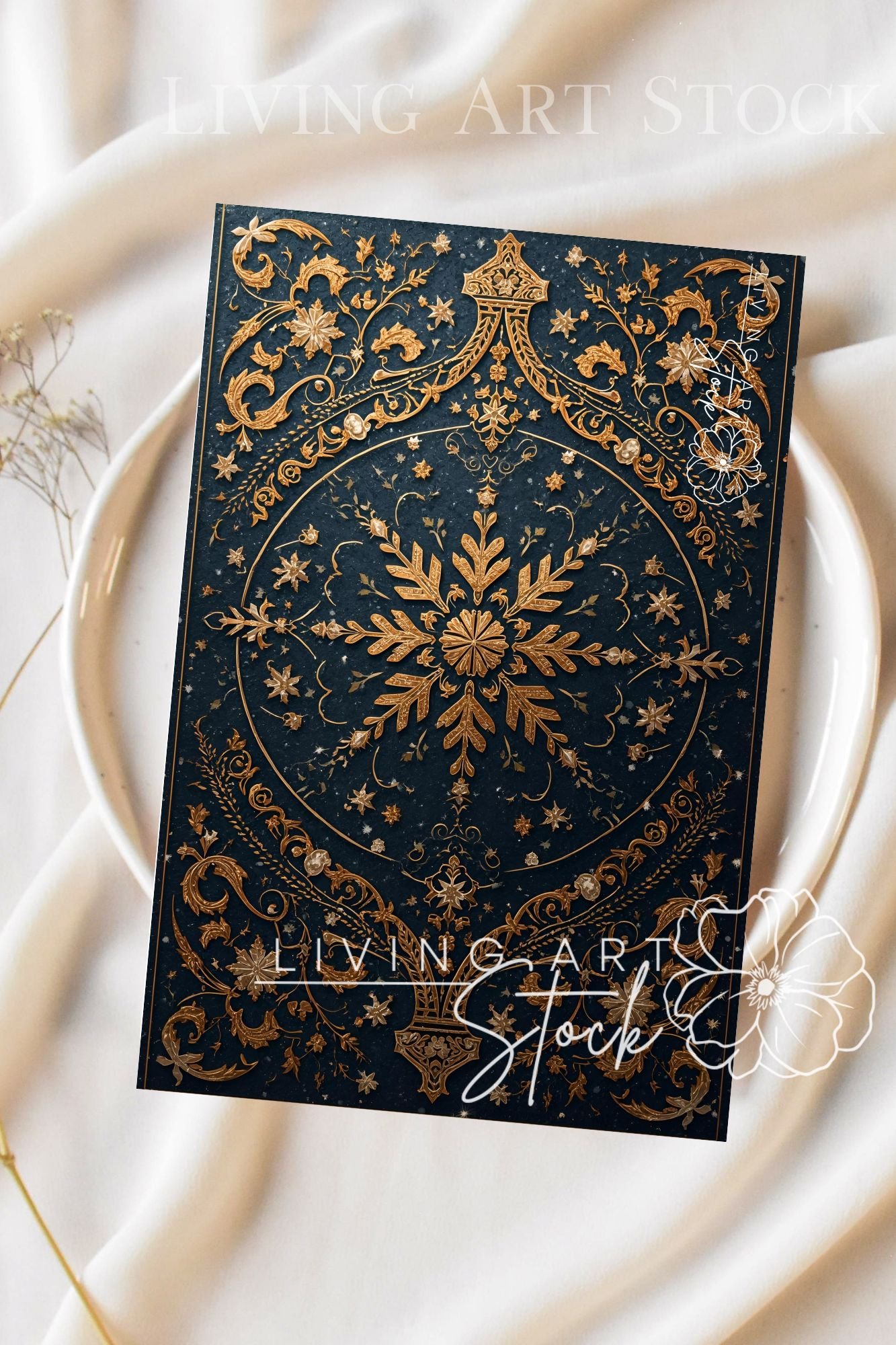 Christmas Ornament Motif Card Design