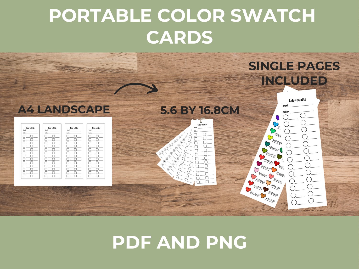 Color Switch Book Color Swatch Book Printable | Coloring Essentials Palette Chart ...
