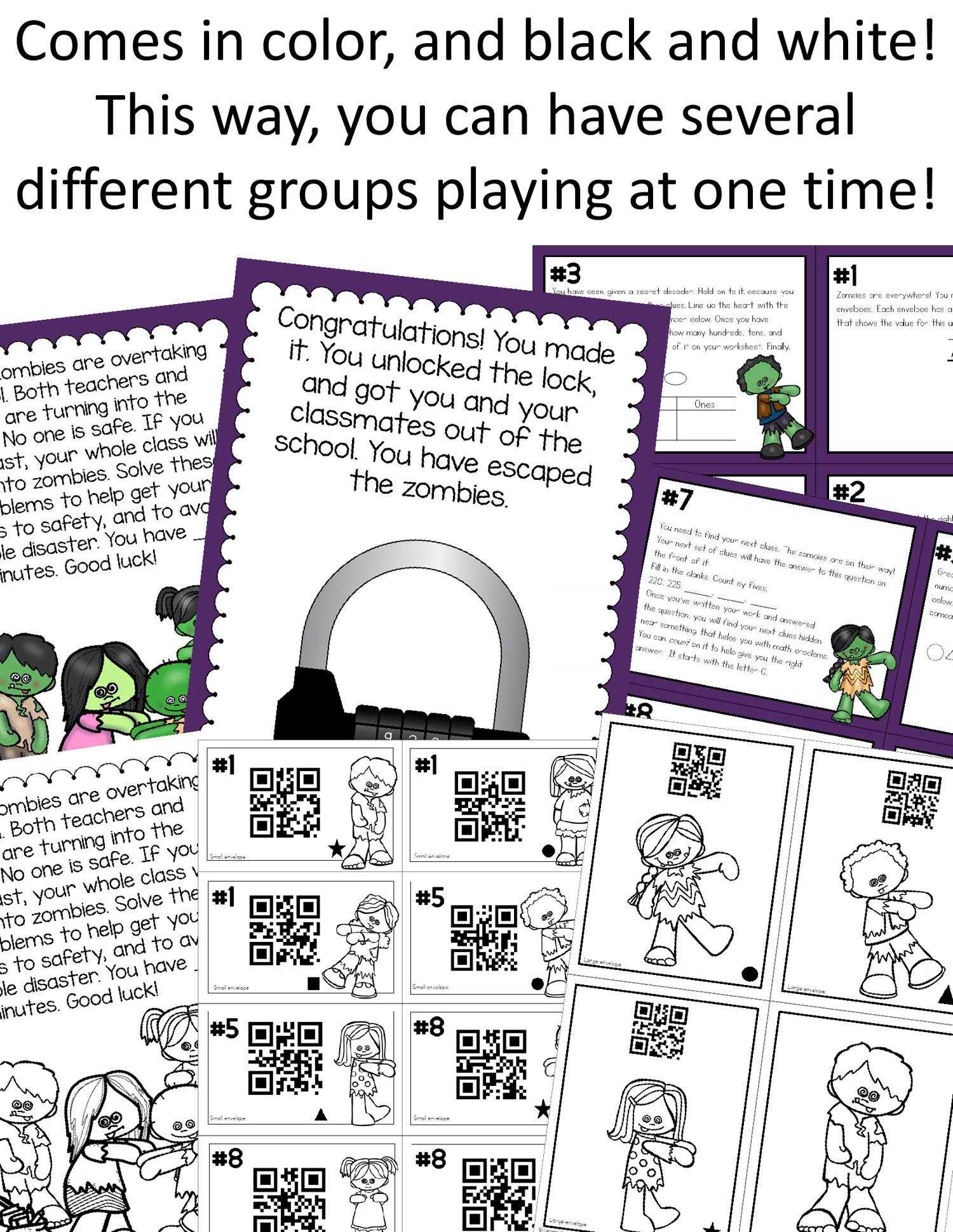 Halloween Escape Room 2nd Grade Math Place Value Cracking the Classroom Code™