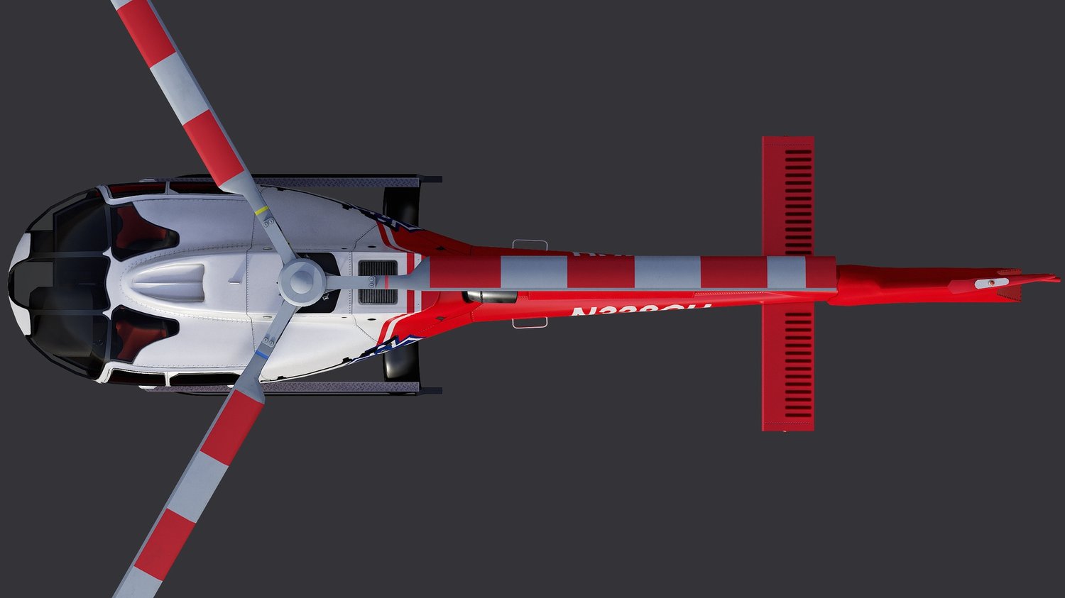 www.3dgtx.com - Animated Airbus H130 Helicopter 16 - Uber Chopper - Lowpoly PBR LOD - Image 5