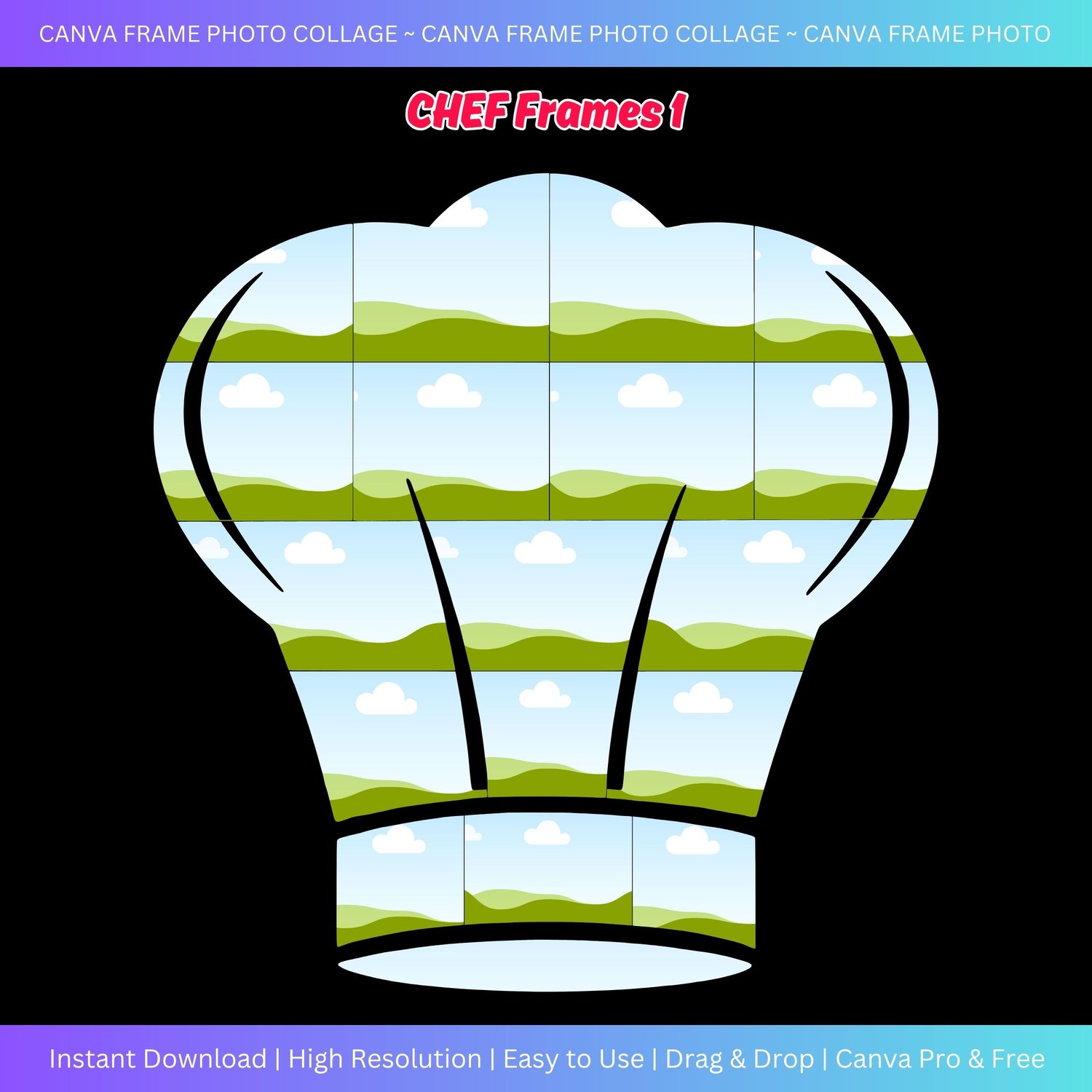 Canva Frame Photo Collage - CHEF Frames 1
