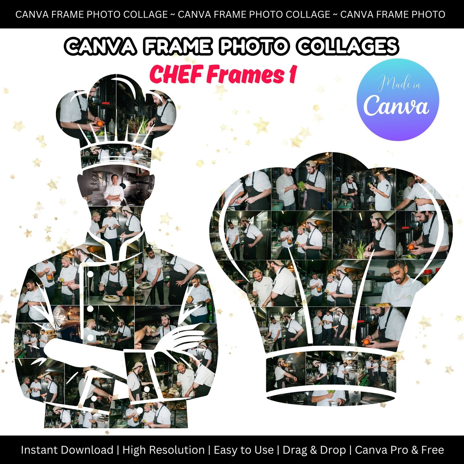Canva Frame Photo Collage - CHEF Frames 1