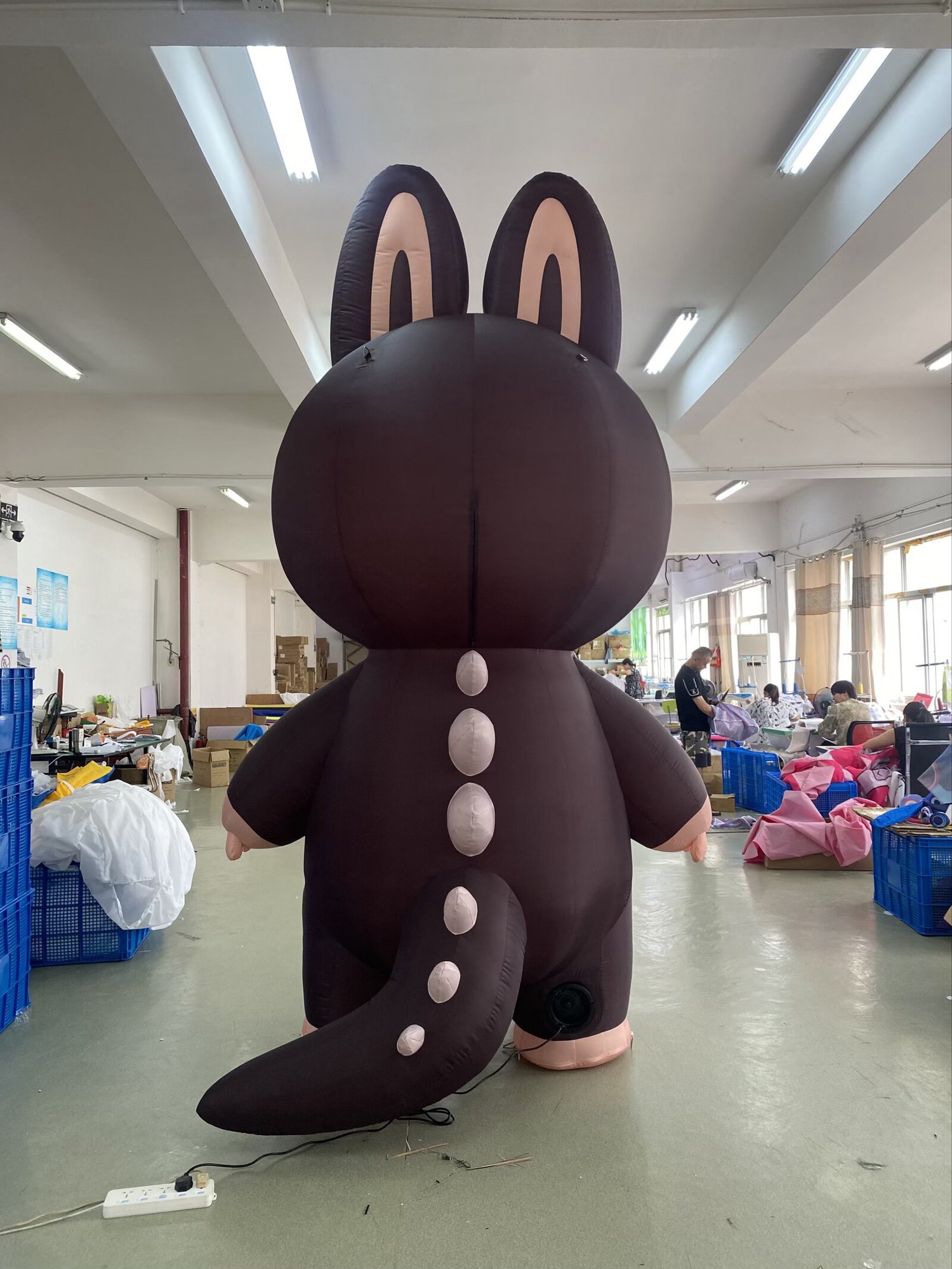 What's included with the Labubu style inflatable - blower, stakes, carry bag